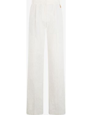 Roberto Cavalli Palazzo Pants - White