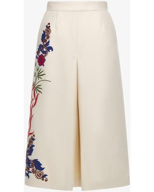 Roberto Cavalli Printed Skirt - White