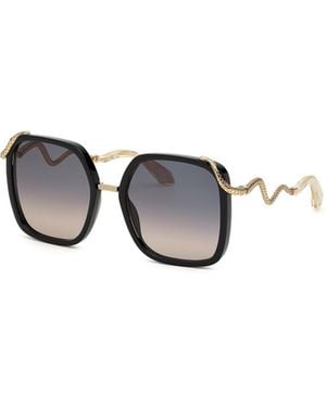 Roberto Cavalli Sonnenbrille Schlangen Kollektion - Schwarz