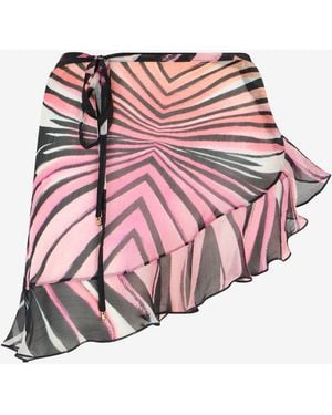 Roberto Cavalli Ray Of Paradise Print Sarong - Pink