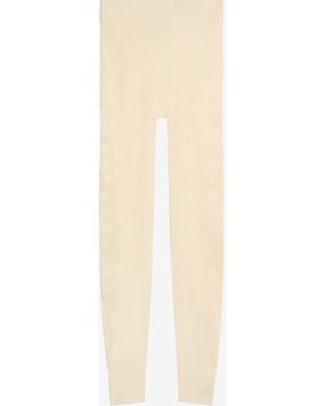 Roberto Cavalli Ivory Cut-Out Leggings - White