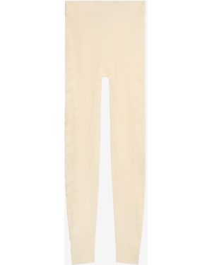 Roberto Cavalli Ivory Cut-Out Leggings - White