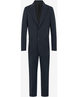 Roberto Cavalli Cotton And Linen Suit - Blue