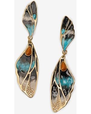 Roberto Cavalli Earrings Butterfly - Blue