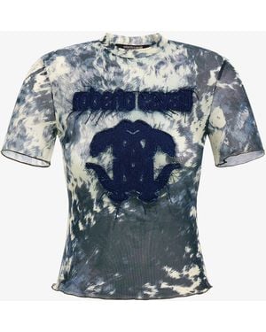 Roberto Cavalli Appaloosa Print T-Shirt - Blue