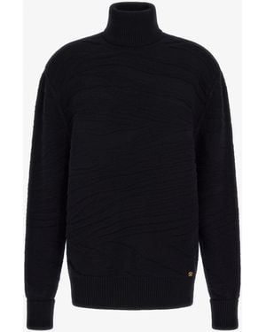 Roberto Cavalli Turtleneck Sweater - Black