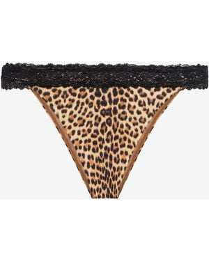 Roberto Cavalli Badeanzug Mit Baby-Jaguar-Print - Schwarz