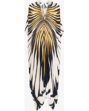 Roberto Cavalli Ray Of Print Caftan - White