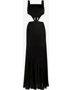 Roberto Cavalli Ring-Embellished Dress - Black