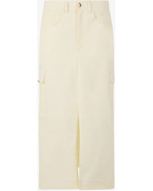 Roberto Cavalli Ivory Skirt - White