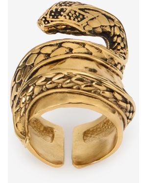 Roberto Cavalli Serpentine Ring - Mettallic