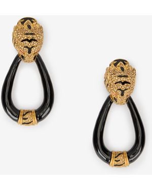 Roberto Cavalli Roar Panther Earrings - Metallic
