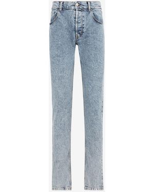 Roberto Cavalli Pantalones Vaqueros Mirror Snake De Corte Slim - Azul