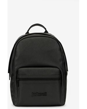 Roberto Cavalli Backpack With Logo - Nero