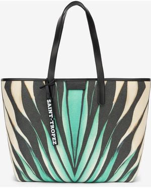 Roberto Cavalli Ray Of Sea Print Shopping Bag - Blue