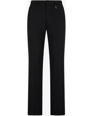 Roberto Cavalli Tailored Pants With Fang - Black