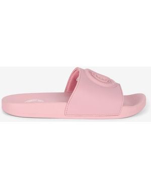 Roberto Cavalli Sandalias Pala Con Monograma Jc Y Logotipo - Rosa