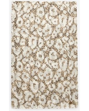 Roberto Cavalli Animalier Print Silk Foulard - Natural