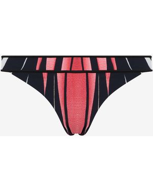 Roberto Cavalli Ray Of Paradise Print Swimsuit Bikini Bottom - Blue