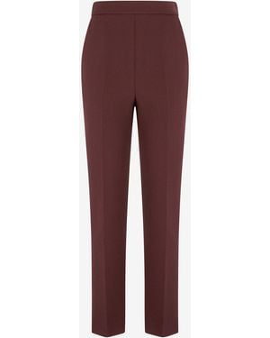 Roberto Cavalli High-Waisted Pants - Purple