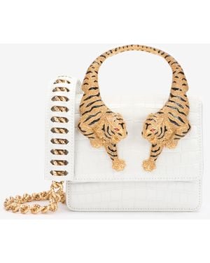 Roberto Cavalli Medium Roar Bag - White