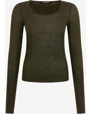 Roberto Cavalli Long Sleeve Knit Top - Green