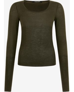 Roberto Cavalli Long Sleeve Knit Top - Green
