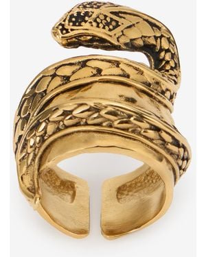 Roberto Cavalli Serpentine Ring - Metallic