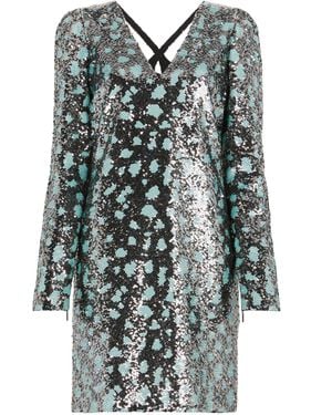 Roberto Cavalli Leopard Sequin-Embellished Dress - Multicolour