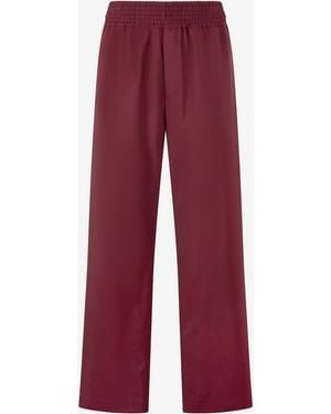 Roberto Cavalli Loose Virgin Wool Trousers - Red