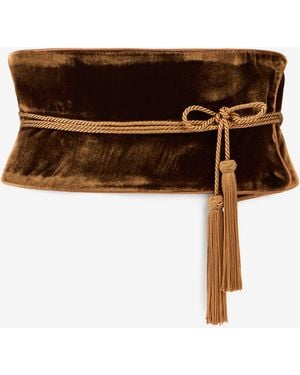Roberto Cavalli Chocolate Corset Belt - Brown