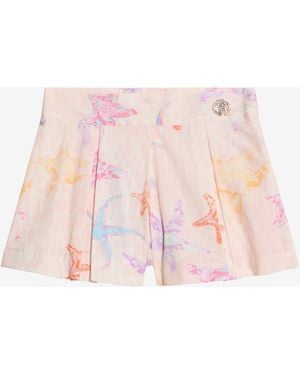 Roberto Cavalli Shorts Con Stampa Strafish - Rosa