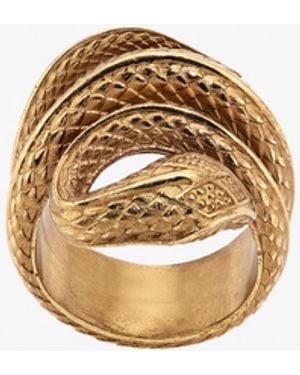 Roberto Cavalli Schlangenring - Weiß