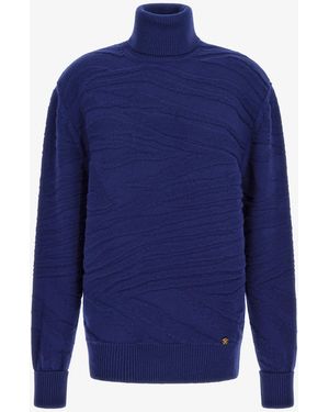 Roberto Cavalli Turtleneck Sweater - Blue