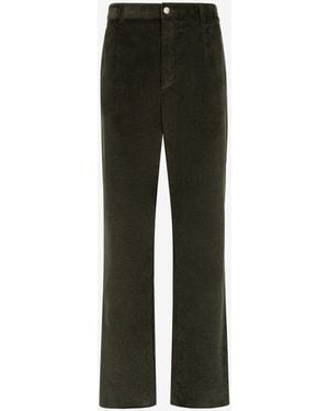 Roberto Cavalli Logo-Embroidered Straight-Leg Trousers - Black