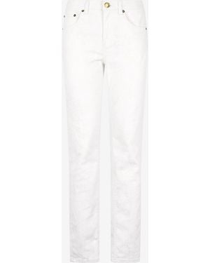 Roberto Cavalli Slim Fit Denim Trousers - White