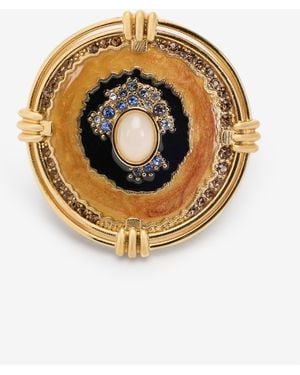 Roberto Cavalli Butterfly Ring And Ocean - Metallic