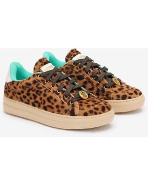 Roberto Cavalli Trainers With Jaguar Skin Print - Multicolour