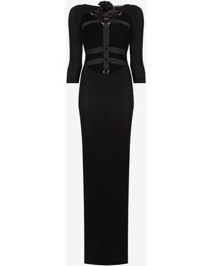 Roberto Cavalli Harness Maxi Dress - Black