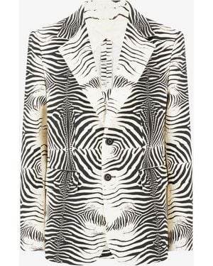 Roberto Cavalli Giacca Stampa Zebra - Multicolore