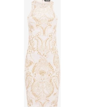Roberto Cavalli Ornamental Print Dress - White