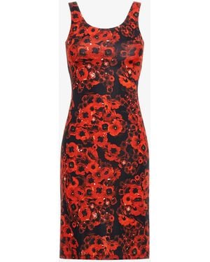 Roberto Cavalli Rc Printed Dress - Red