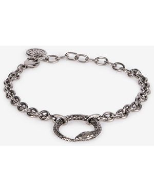 Roberto Cavalli Bracelet With Snake Charm - Blue