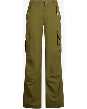 Roberto Cavalli Cargo Pants With Buttons - Green