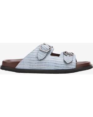 Roberto Cavalli Light Leather Sandal - Multicolor