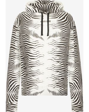 Roberto Cavalli Zebra Print Sweatshirt - Multicolour