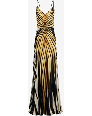 Roberto Cavalli Ray Of Print Dress - White
