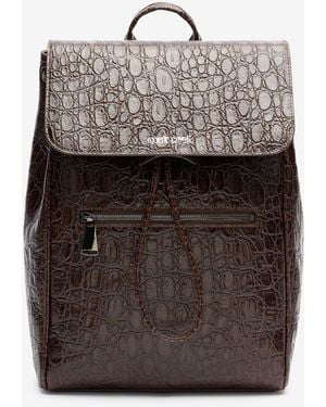 Roberto Cavalli Crocodile Scale-Effect Backpack - Multicolor