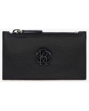 Roberto Cavalli Envelope With Monogram Rc - Noir