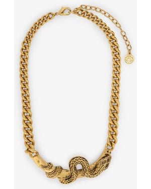 Roberto Cavalli Serpentine Necklace - Metallic